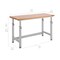 Seville Classics UltraHD Height Adjustable Workbench, 60" W x 24" D x 28.5" to 42"H